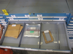 LISTA HEAVY DUTY 9-DRAWER PARTS CABINET W/ CONTENTS (W-50) LOADING & HANDLING FEE $25-